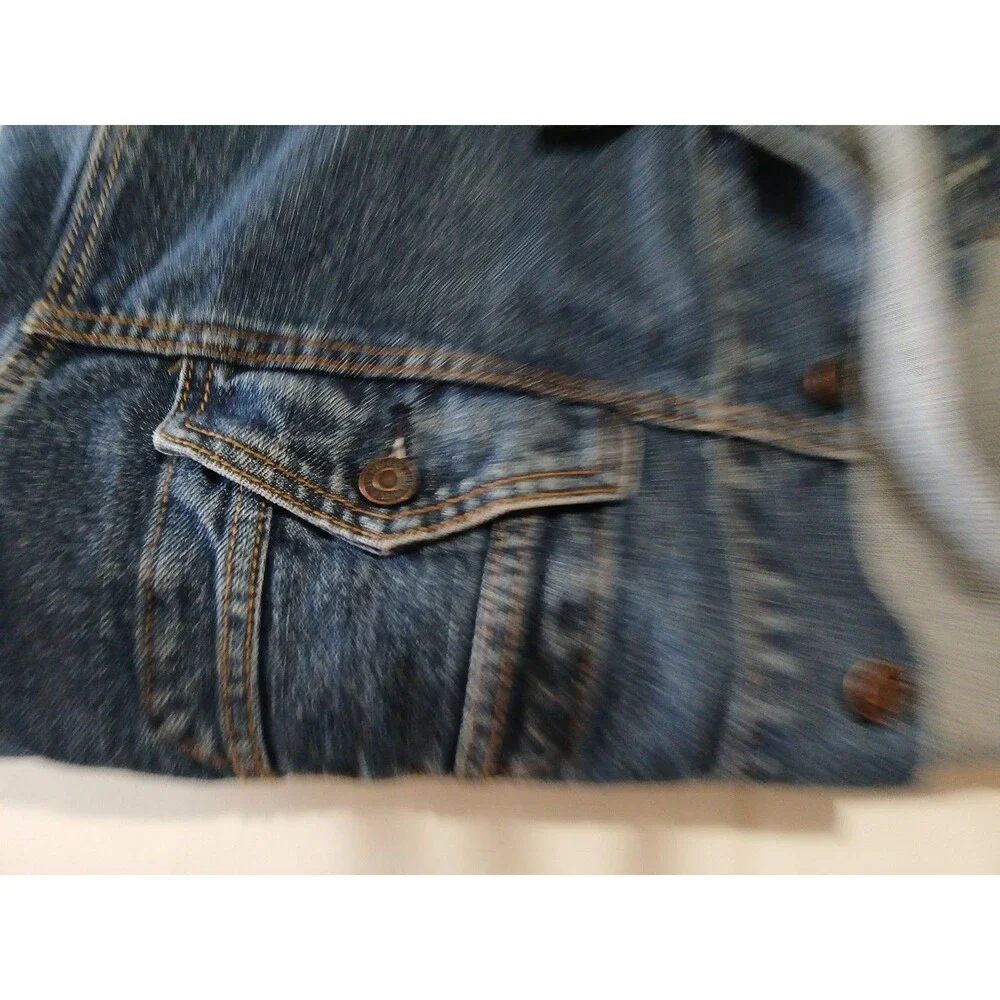Levi Strauss Signature 1873 Men's Button-Up Denim Trucker Jean Jacket Blue XL